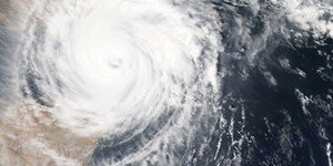 Satellite picture of hurricane